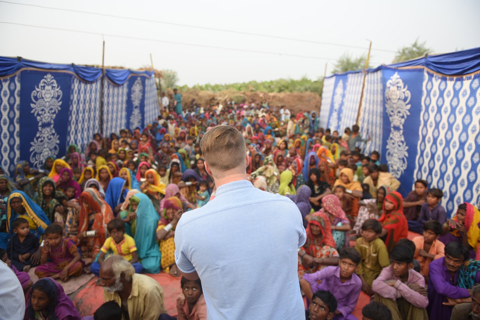 Village outreach with families